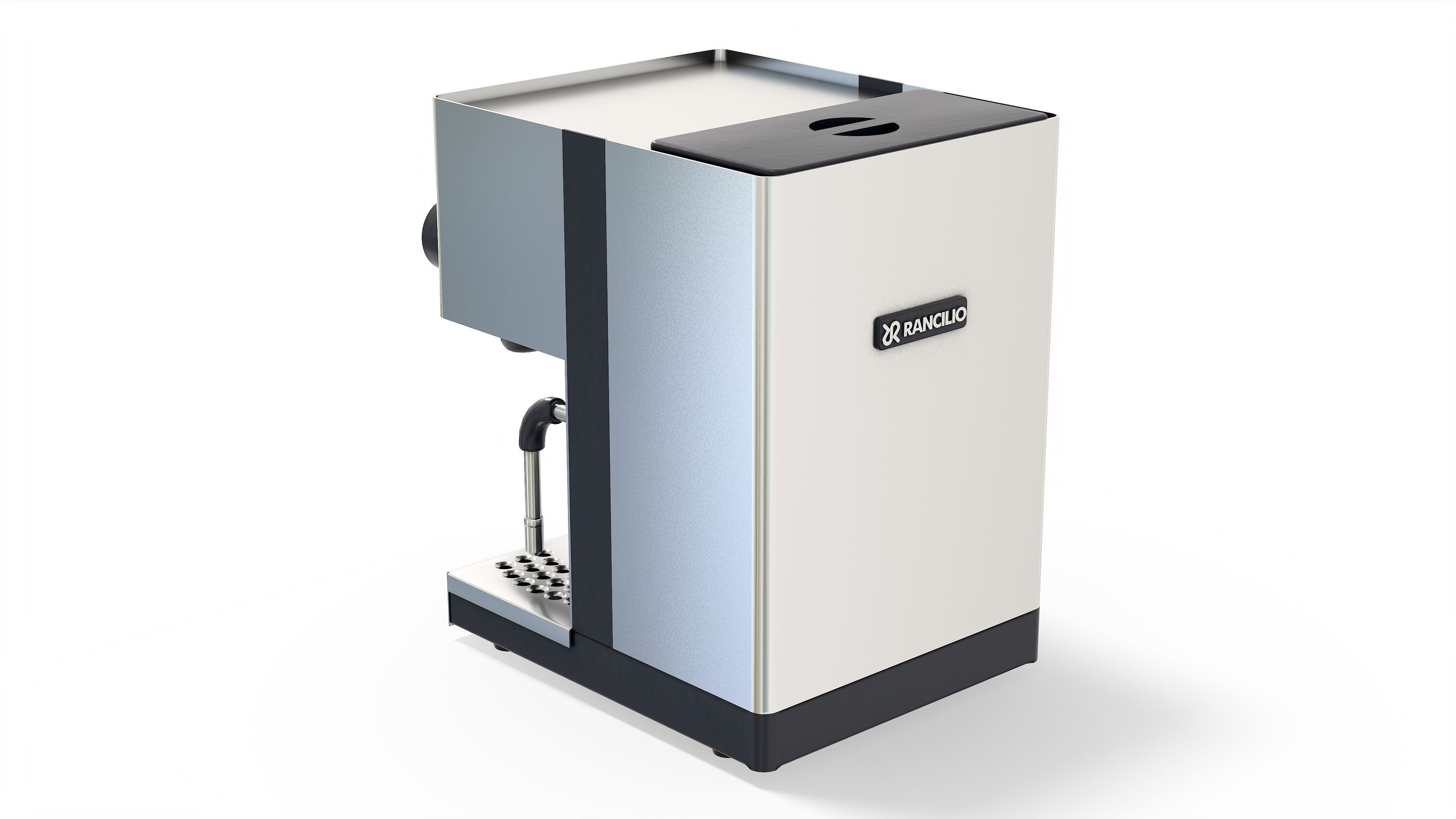 Rancilio Silvia Home Espresso Machine Low-poly 3D model_4