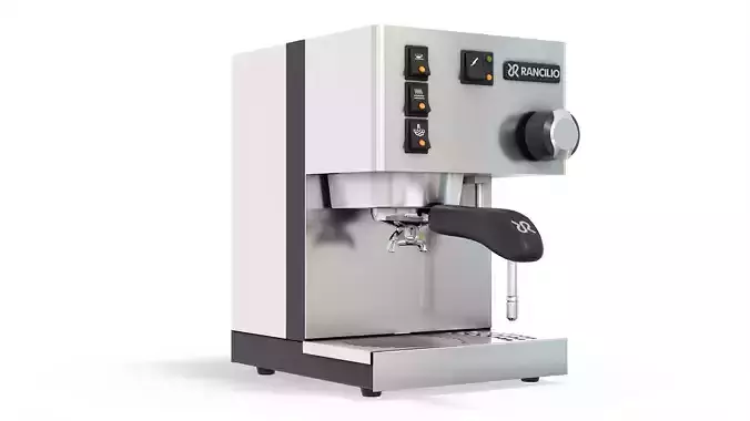 Rancilio Silvia Home Espresso Machine Low-poly 3D model Rancilio Silvia Home Espresso Machine Low-poly 3D model