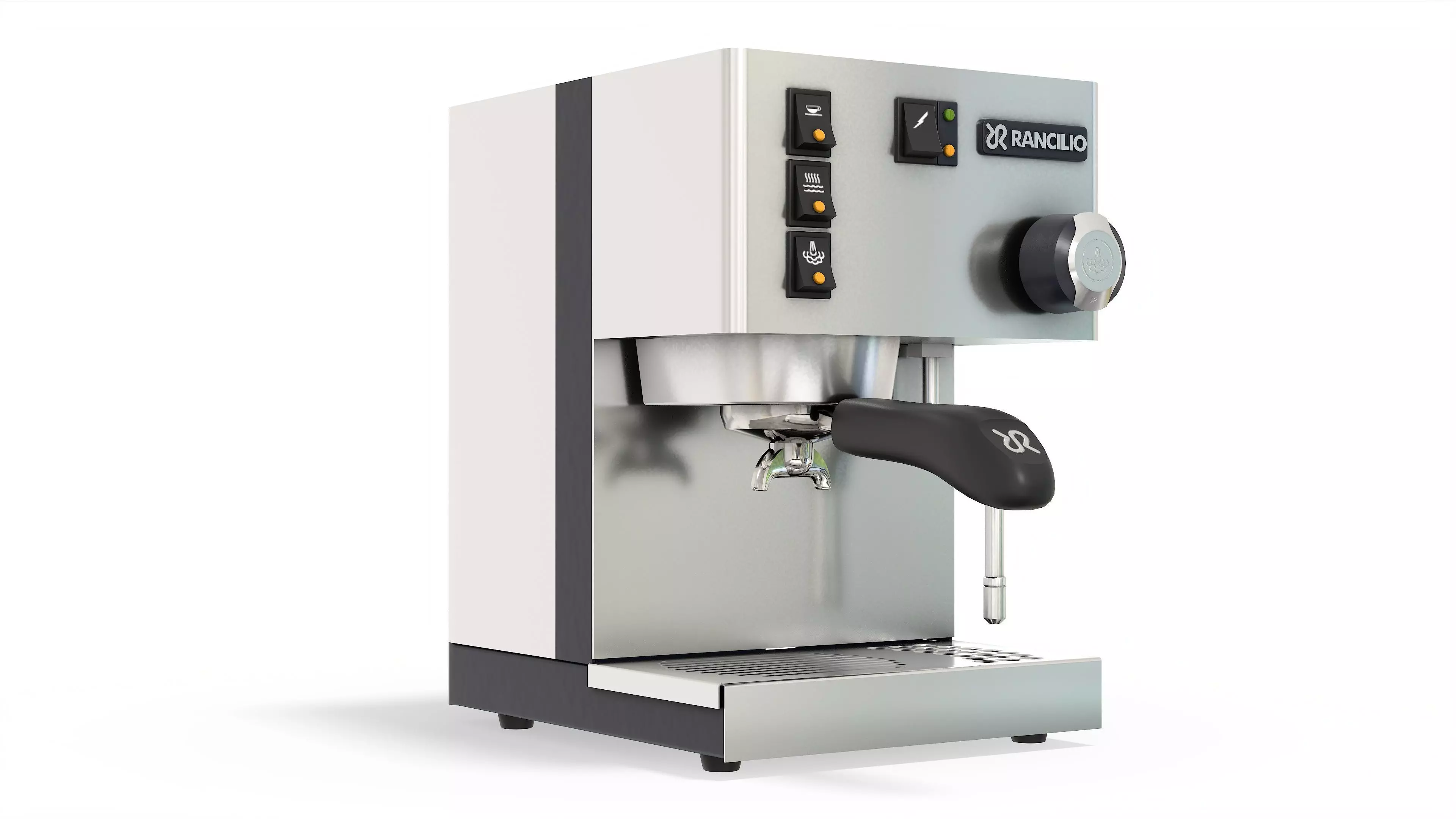 Rancilio Silvia Home Espresso Machine Low-poly 3D model_0
