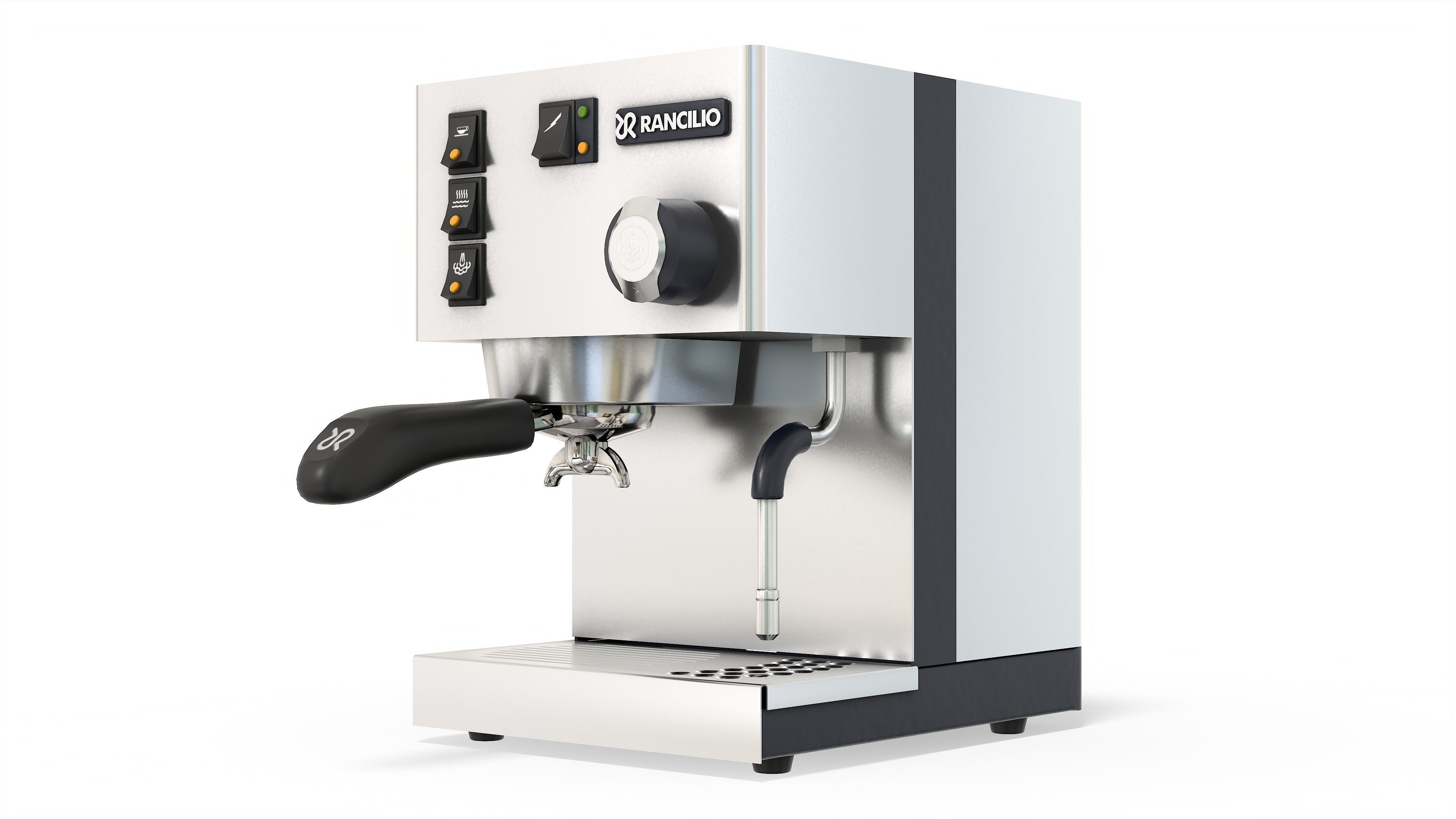 Rancilio Silvia Home Espresso Machine Low-poly 3D model_3