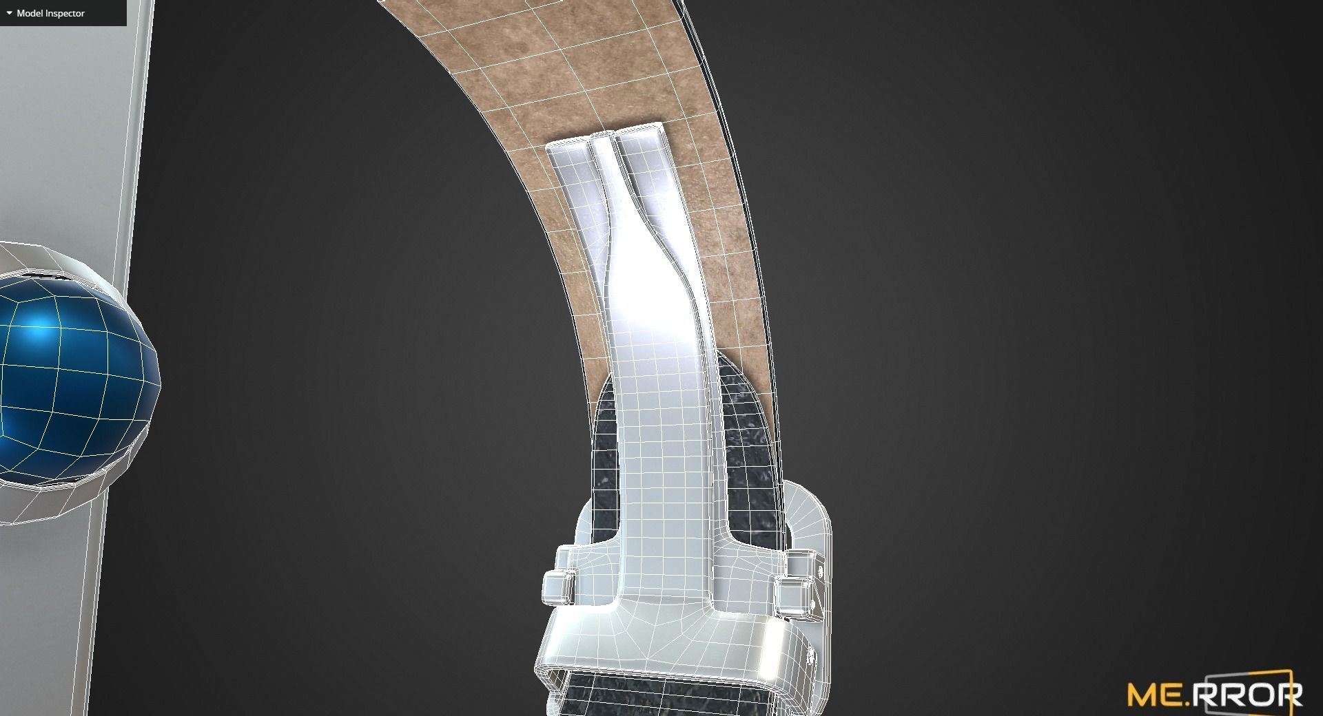 Game Ready Leater Watch Strap Low-poly 3D model_8