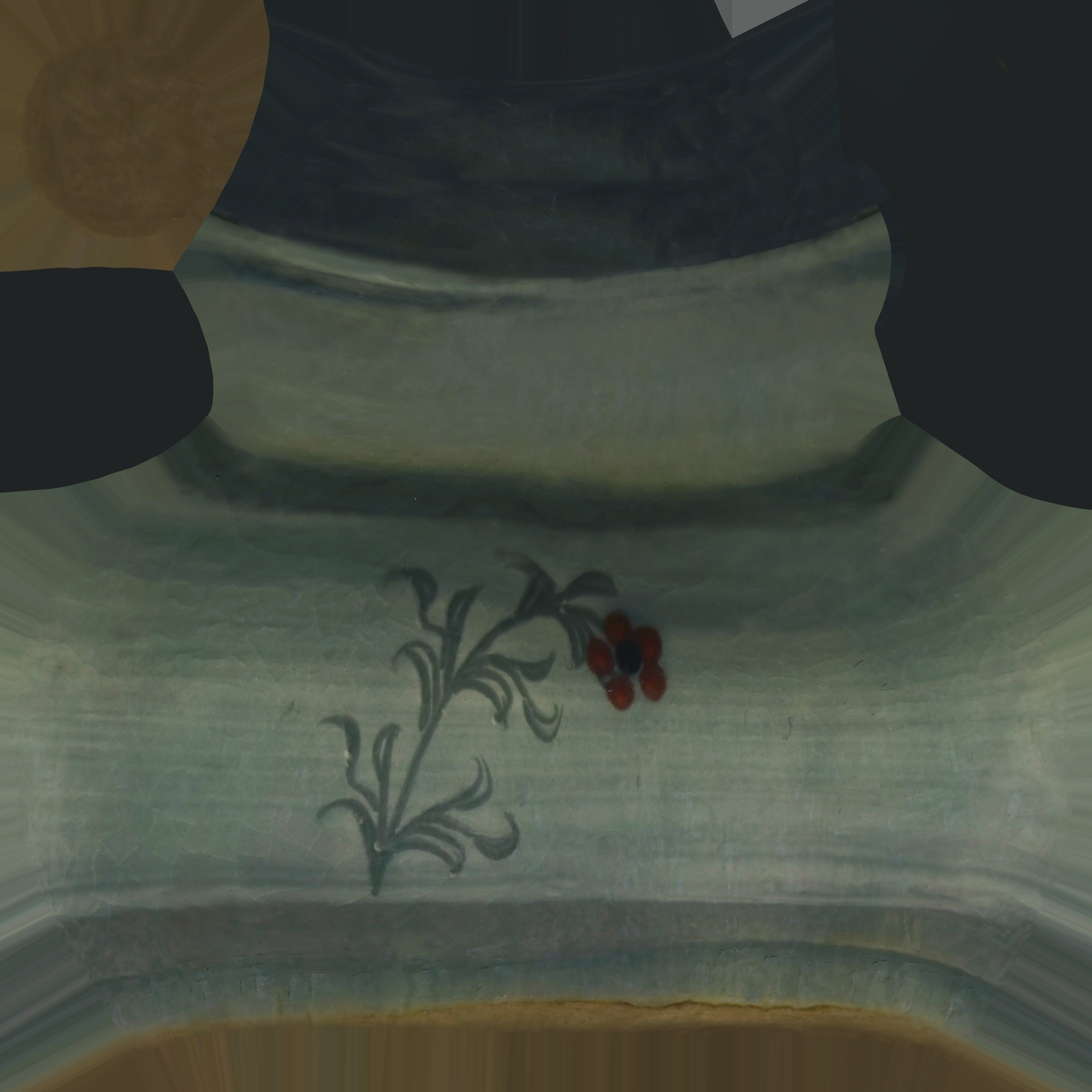 Game Ready Korean Vase Low-poly 3D model_14