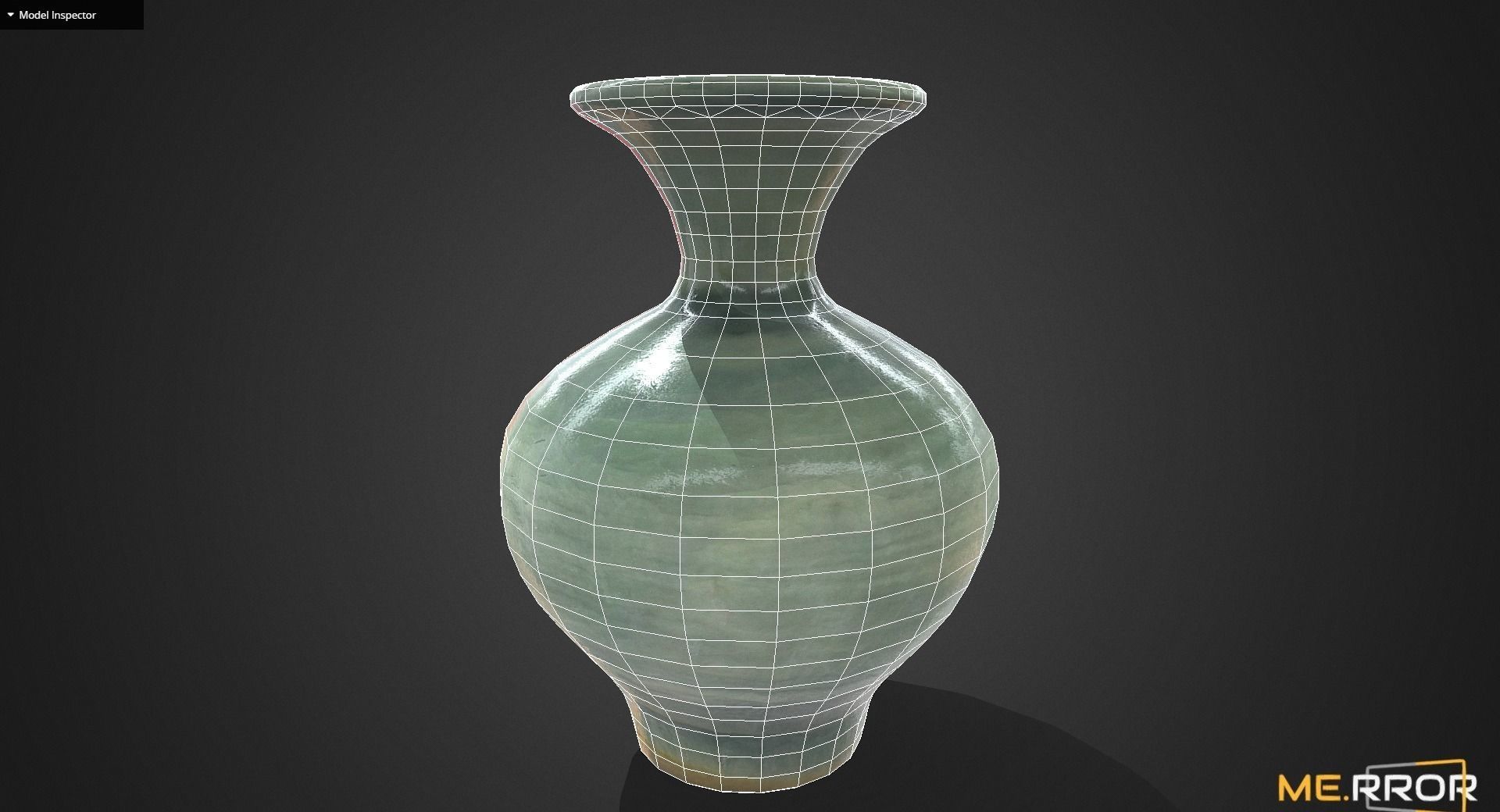Game Ready Korean Vase Low-poly 3D model_5
