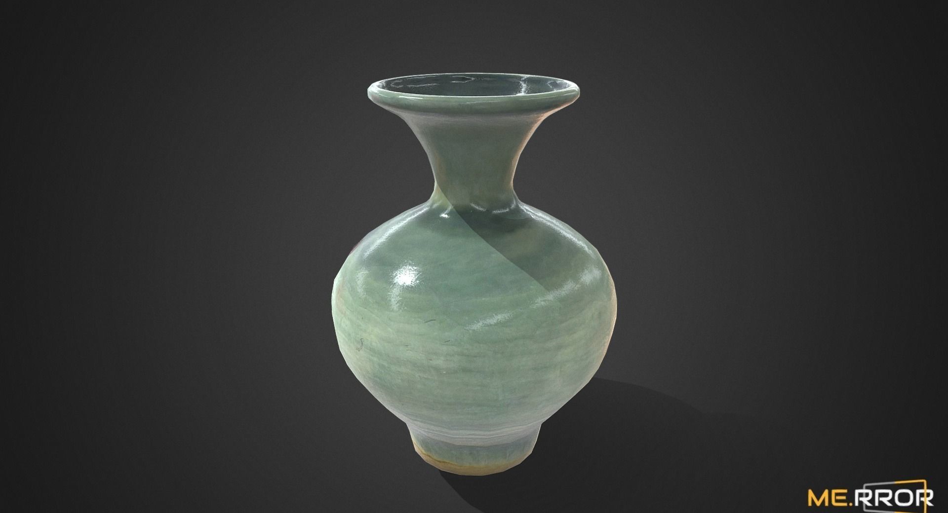 Game Ready Korean Vase Low-poly 3D model_1