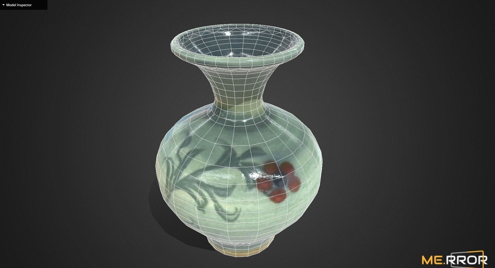 Game Ready Korean Vase Low-poly 3D model_4