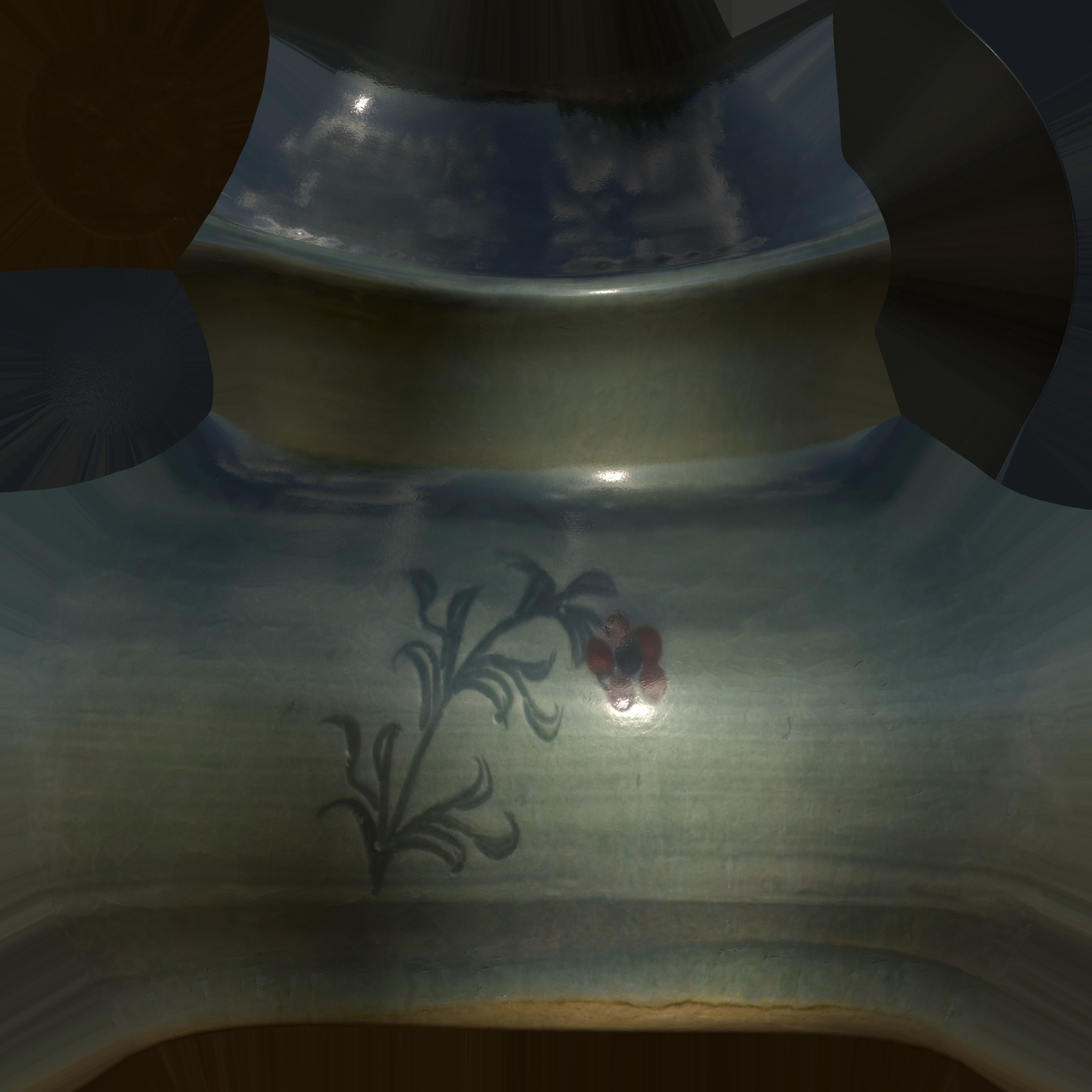 Game Ready Korean Vase Low-poly 3D model_13