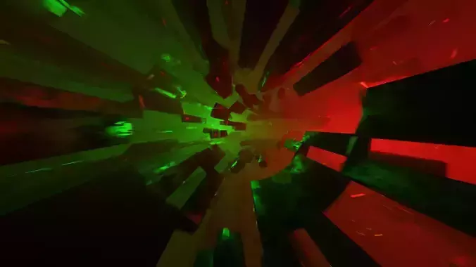 SciFi Tunnel Time Warp Portal or  tunnel animation Low-poly 3D model