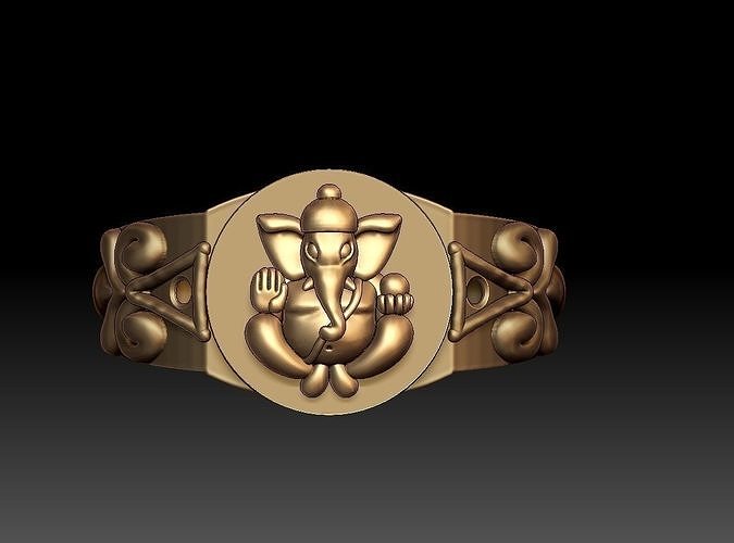 VINAYAGAR RING 3D print model