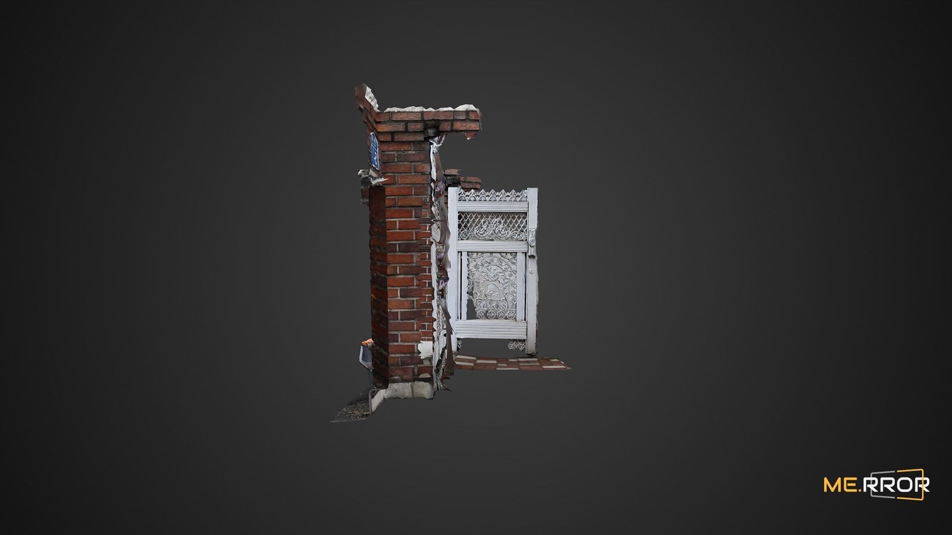 Korean Villar Door 3D model_8