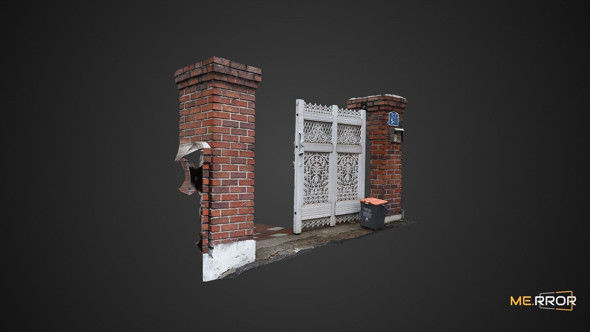 Korean Villar Door 3D model_6