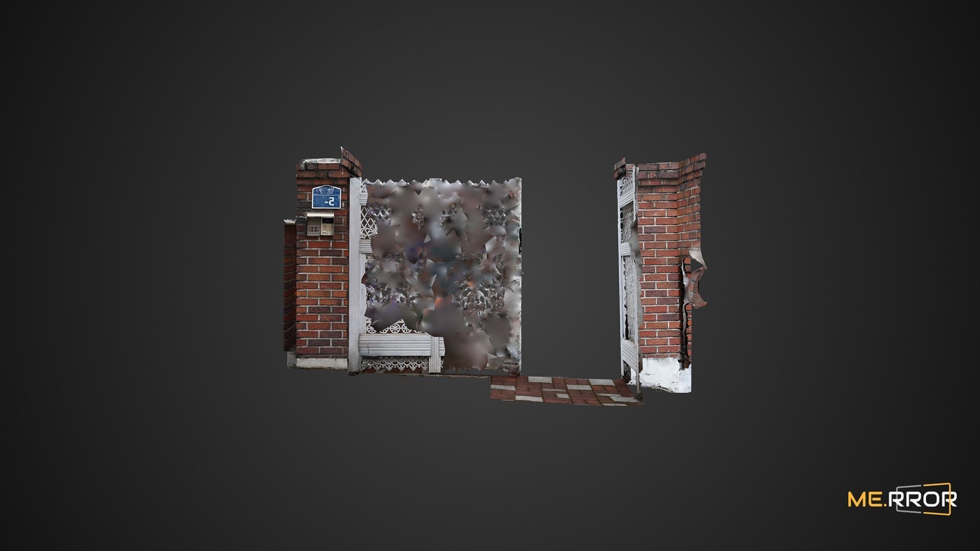 Korean Villar Door 3D model_3