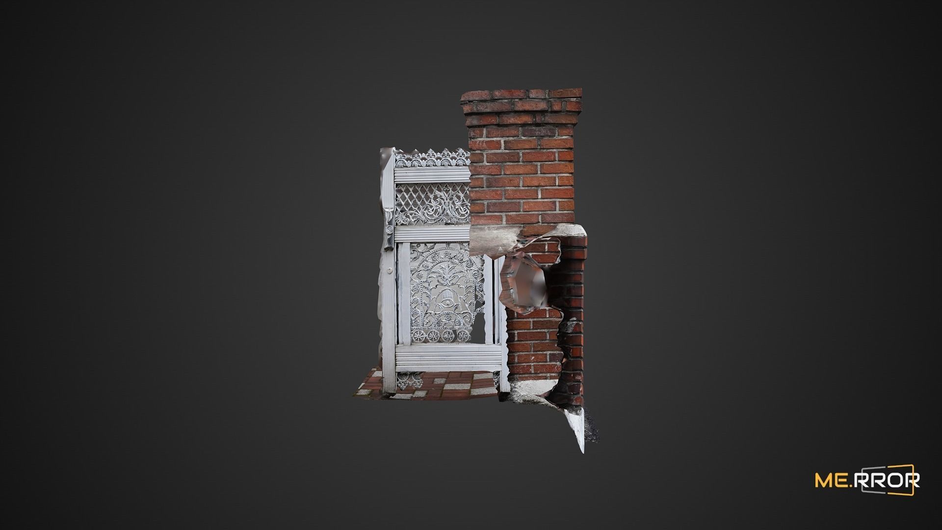 Korean Villar Door 3D model_5