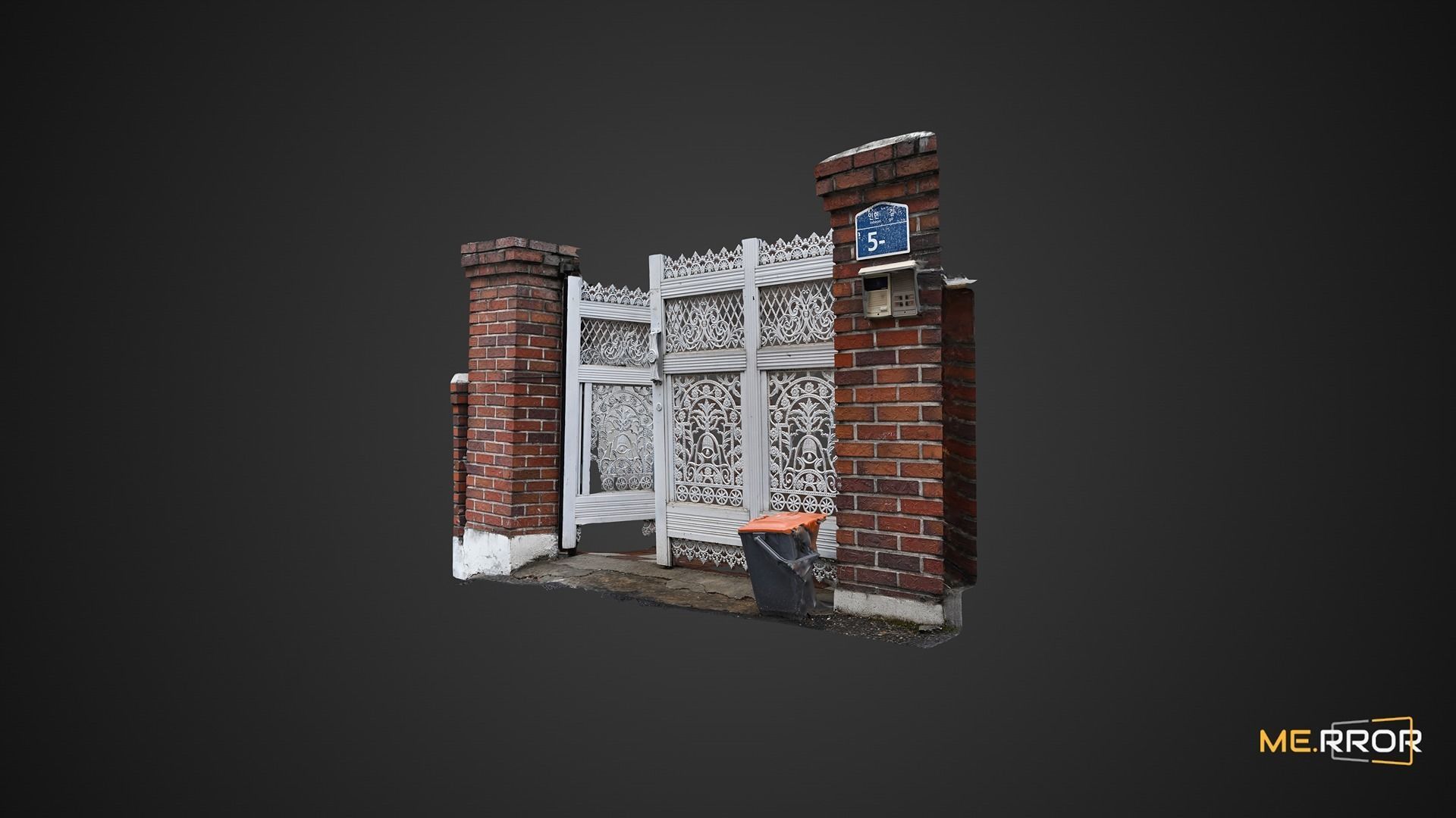 Korean Villar Door 3D model_1