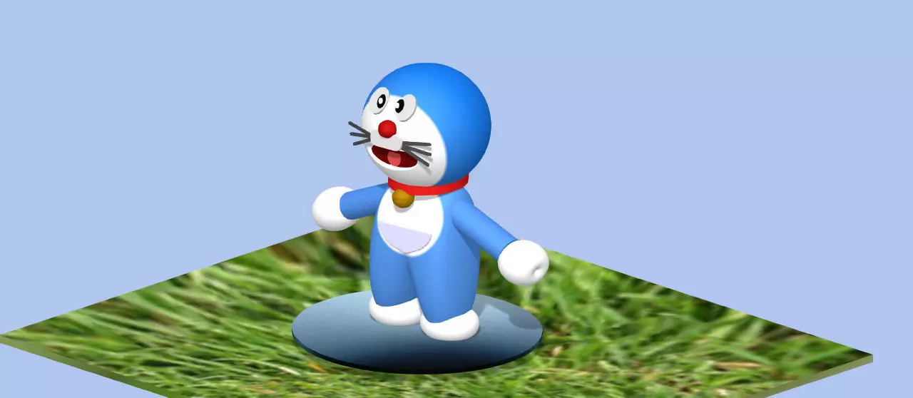 Doraemon  cartoon character 3D model_0