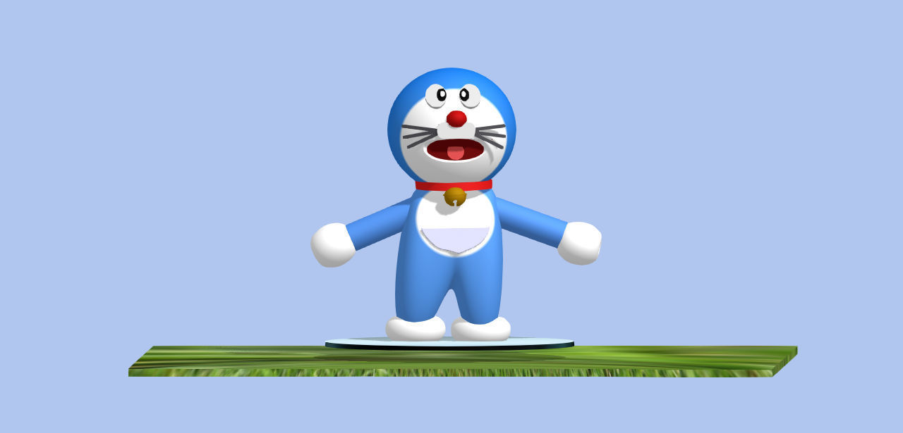 Doraemon  cartoon character 3D model_2