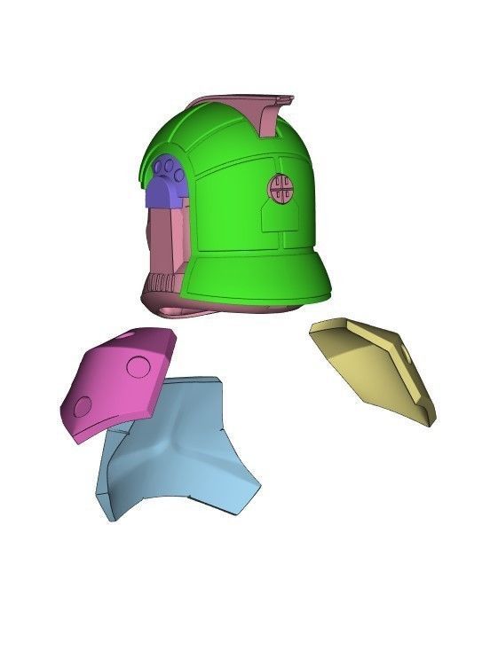 AT-TE Realistic Gunner Full Size Helmet 3D print model_1