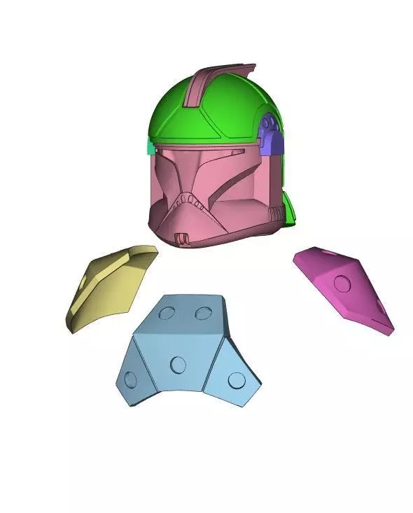 AT-TE Realistic Gunner Full Size Helmet 3D print model_0