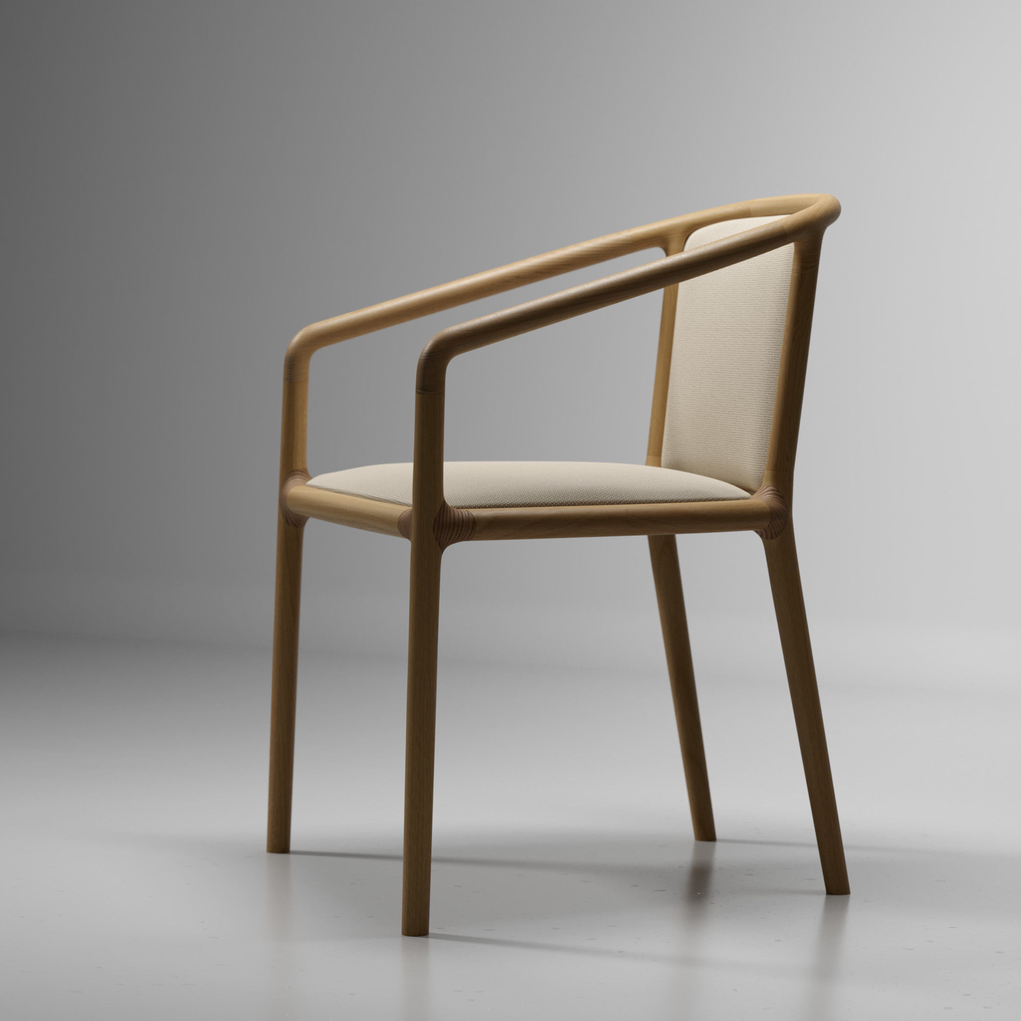 Grey Product Photography Studio Scene 3D model_1