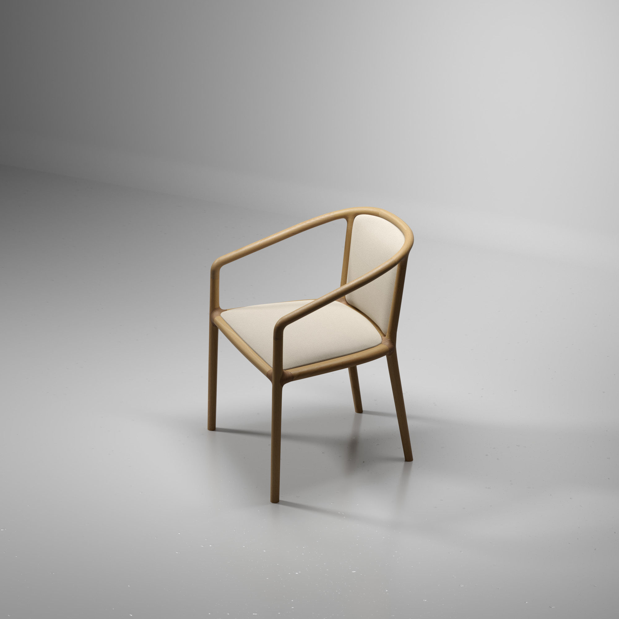 Grey Product Photography Studio Scene 3D model_2