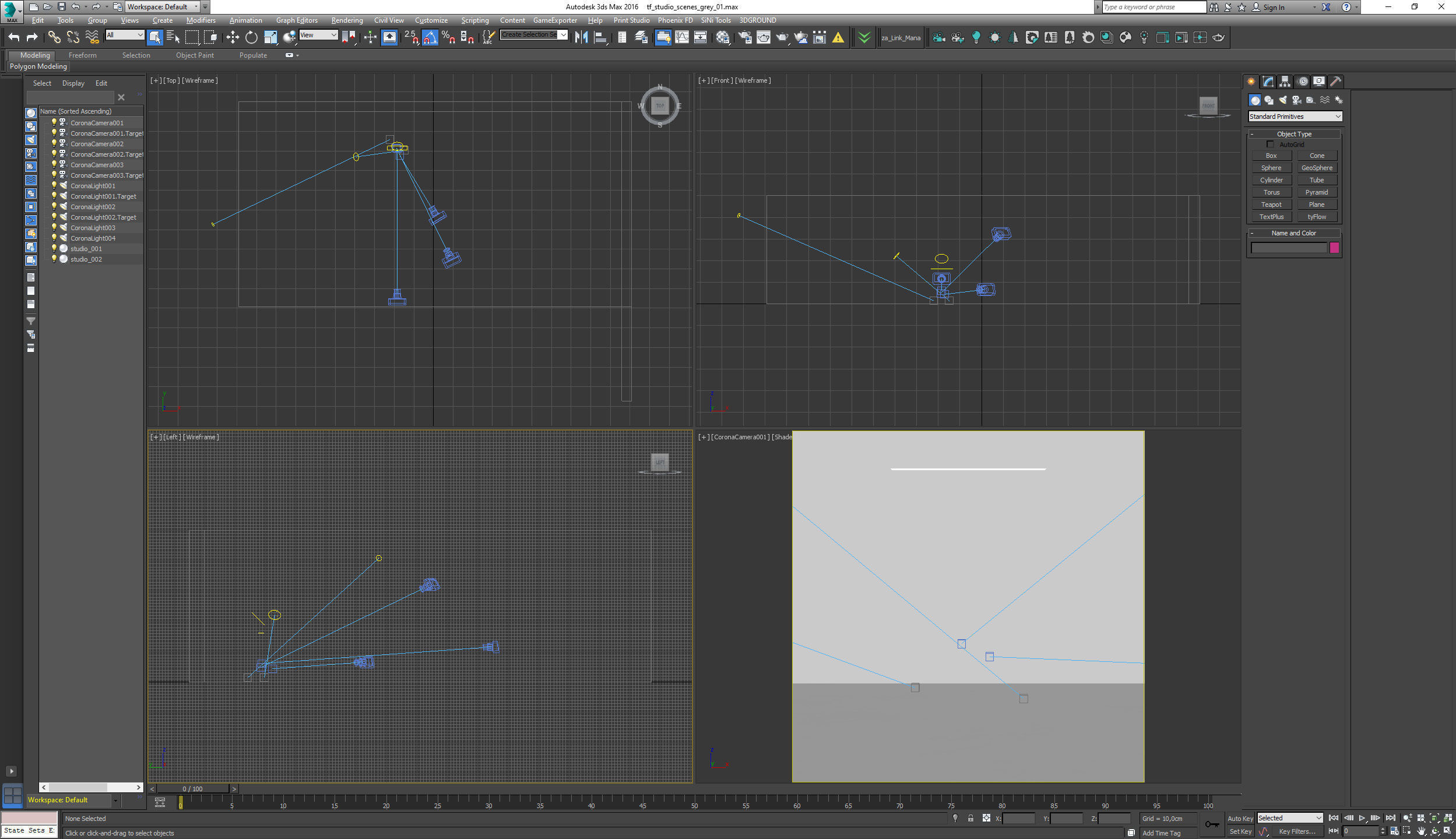 Grey Product Photography Studio Scene 3D model_3