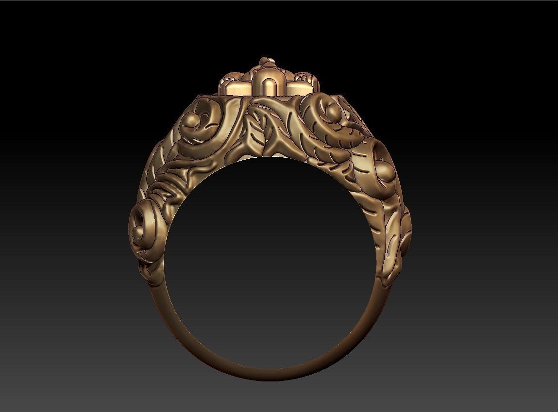 VINAYAGAR RING 3D print model_4