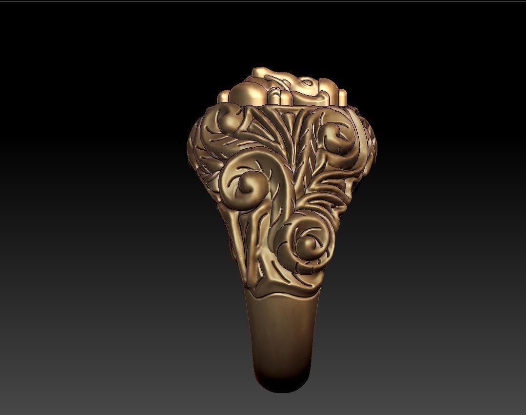 VINAYAGAR RING 3D print model_3