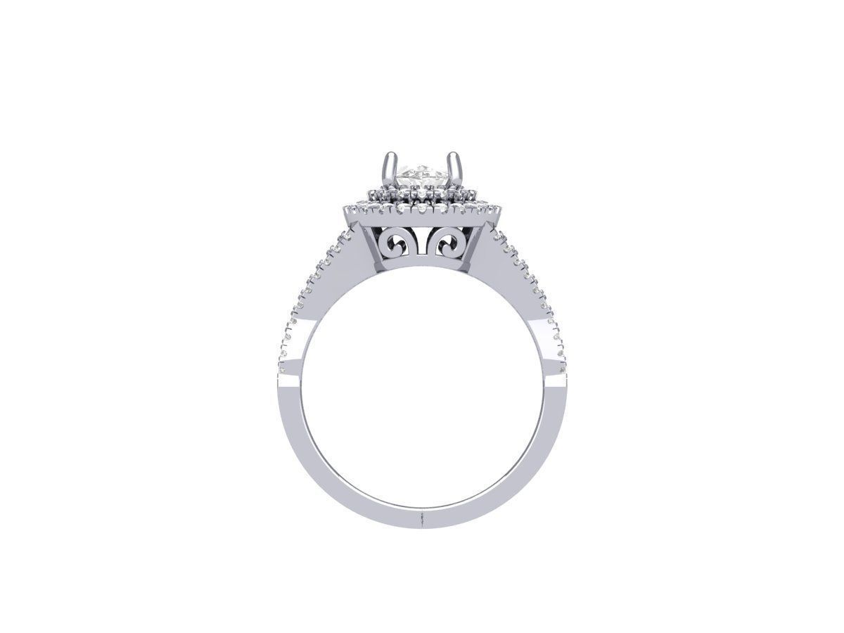 Oval Art Deco Ring 3D print model_8