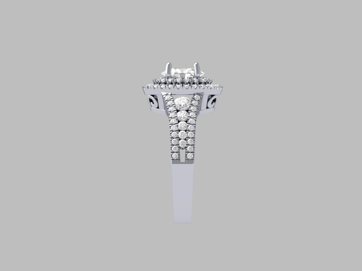 Oval Art Deco Ring 3D print model_11
