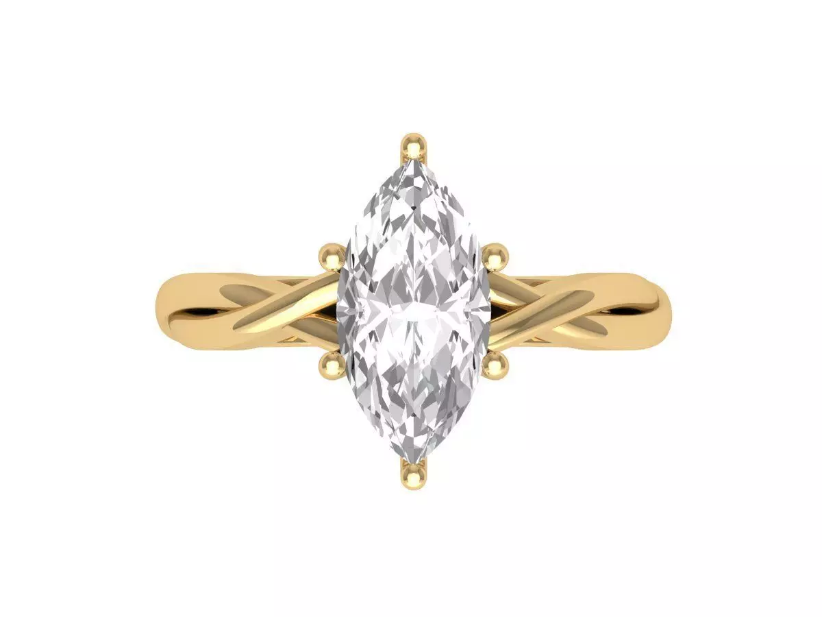 Wedding Ring 3D print model_0