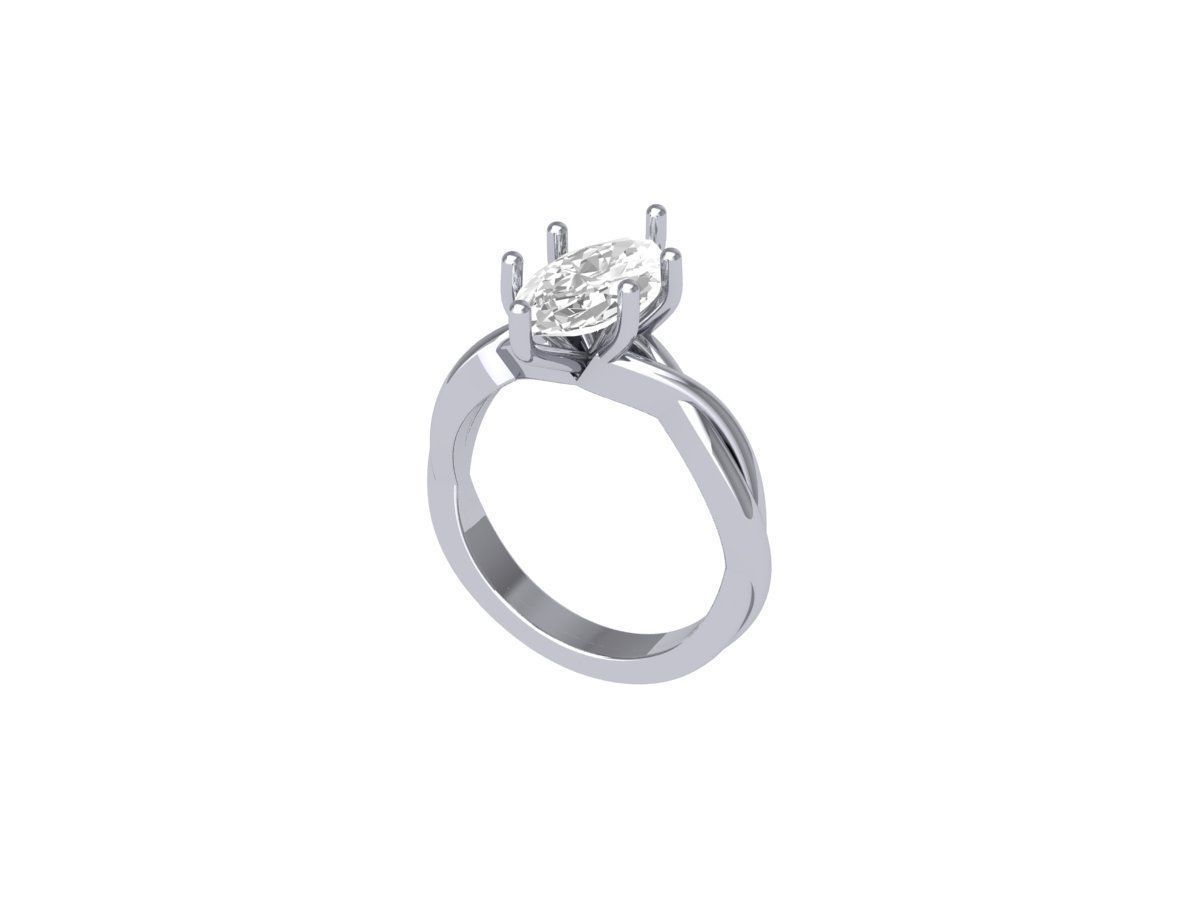 Wedding Ring 3D print model_5