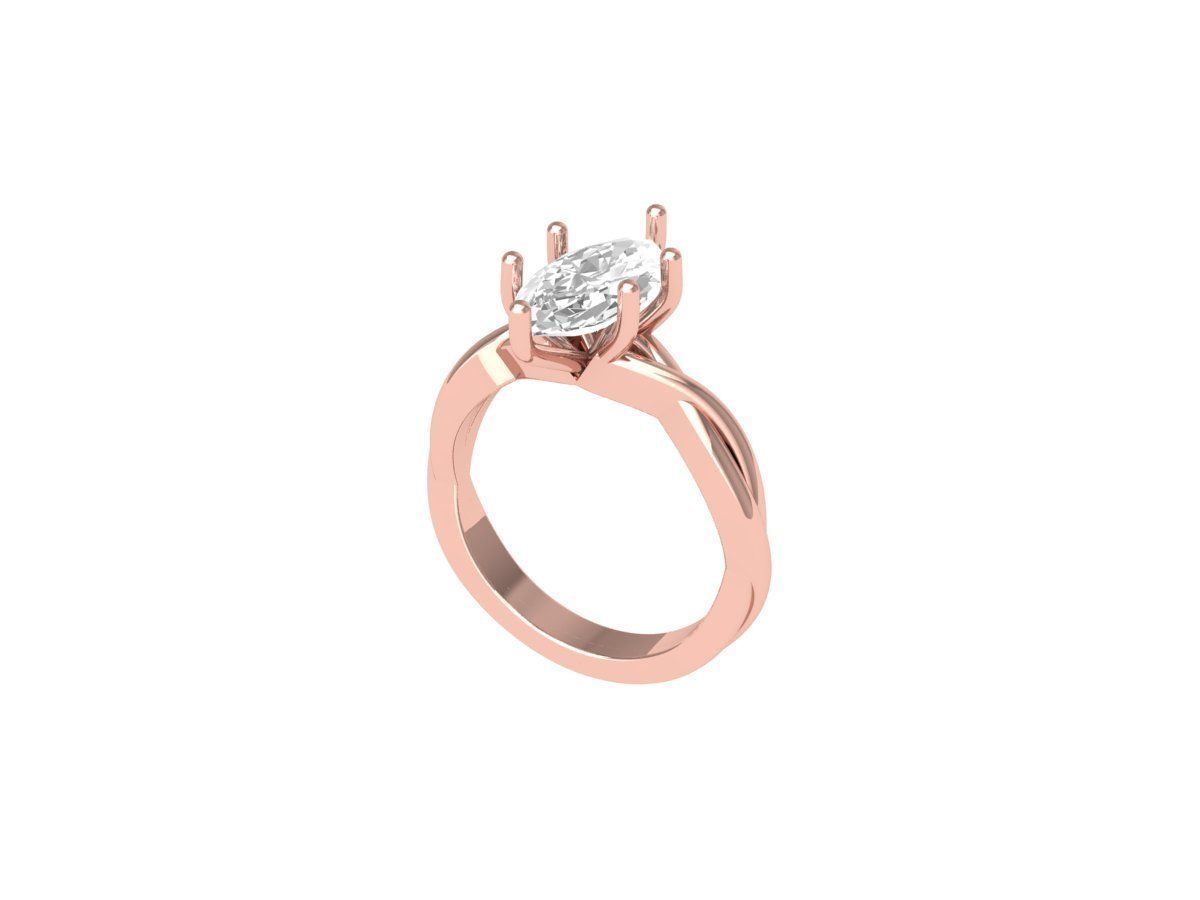 Wedding Ring 3D print model_4