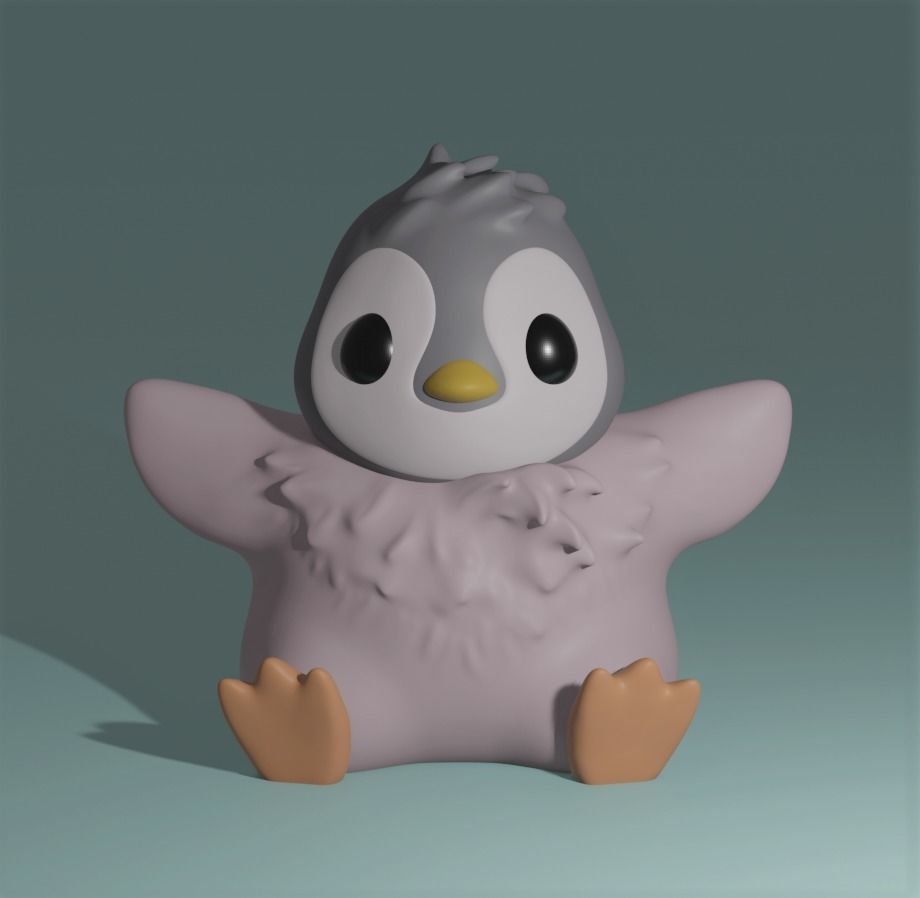 Baby Penguin 3D print model_1