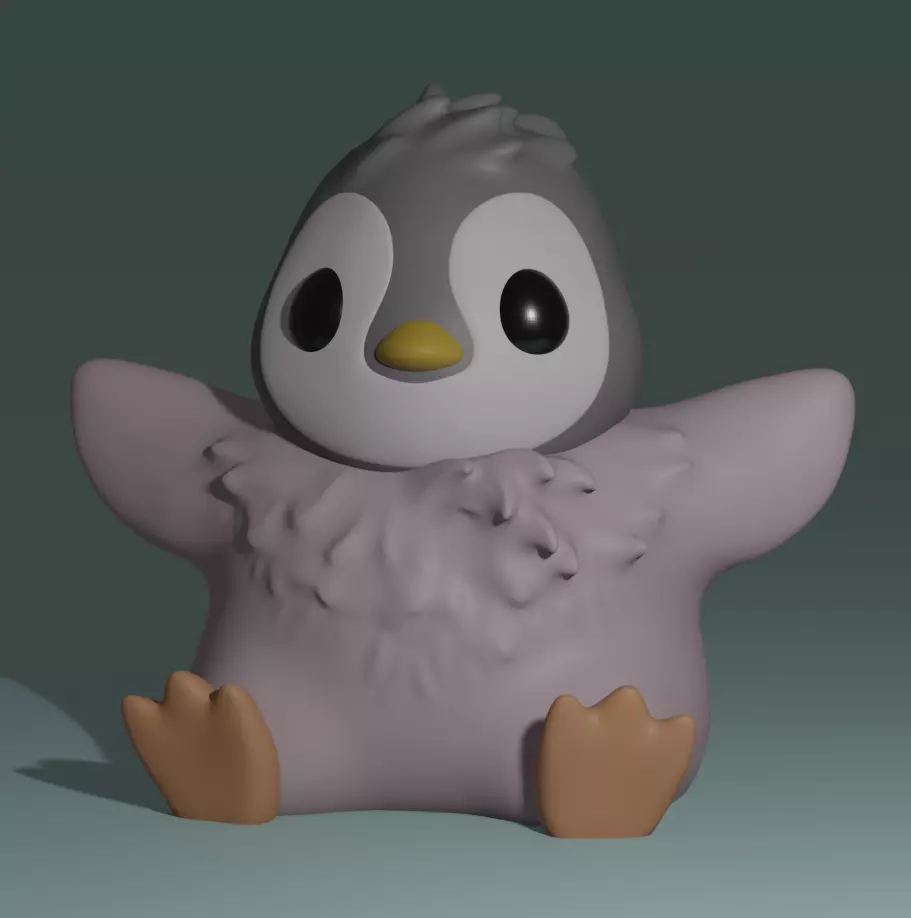 Baby Penguin 3D print model_0