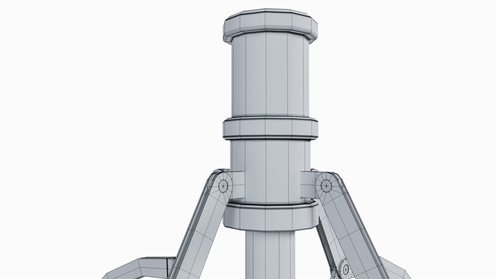 Metal realistic Claw with RIG 3D model_10