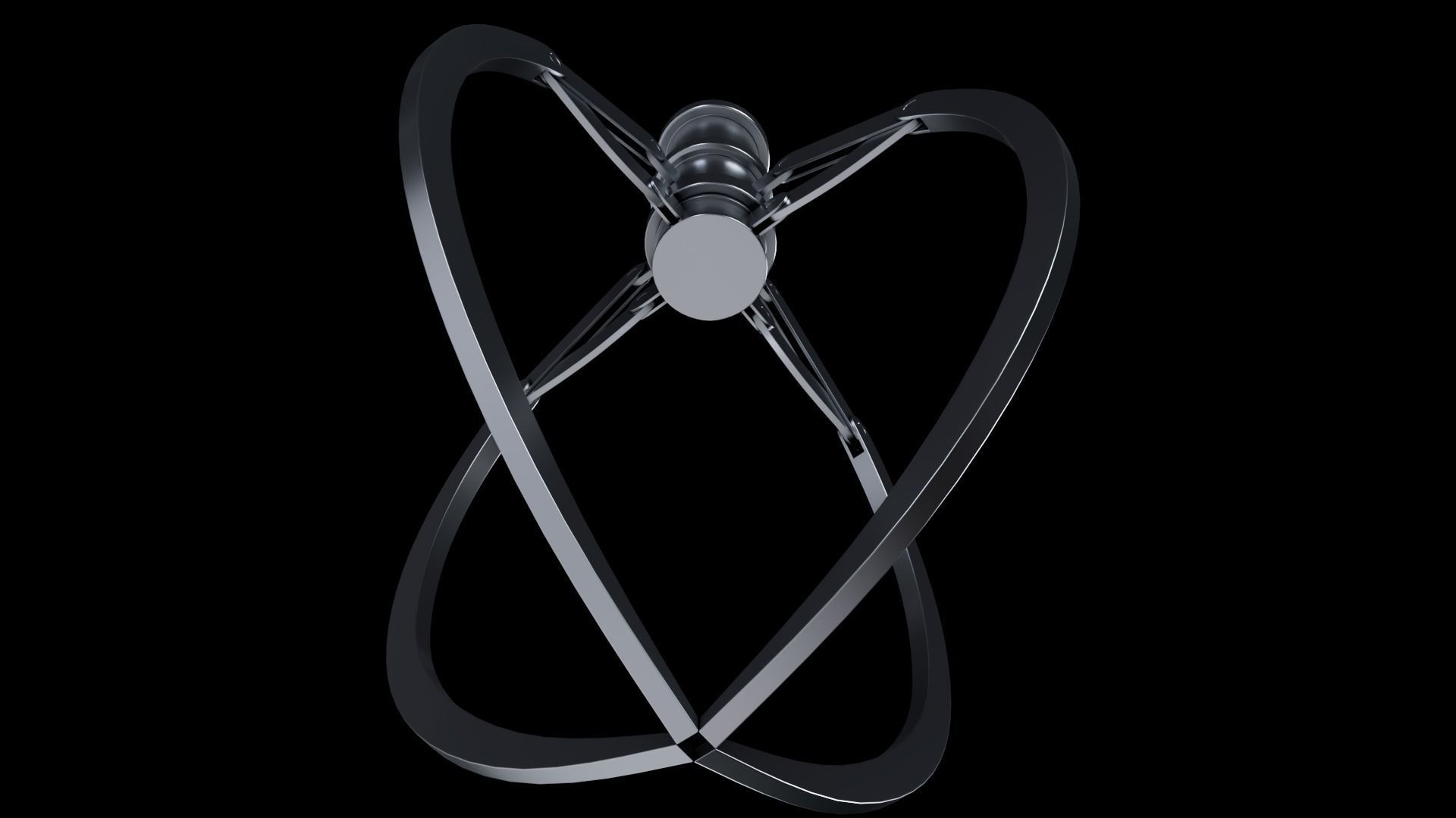 Metal realistic Claw with RIG 3D model_7