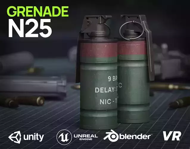 Game Ready N25 Stun Grenade - Police Skin