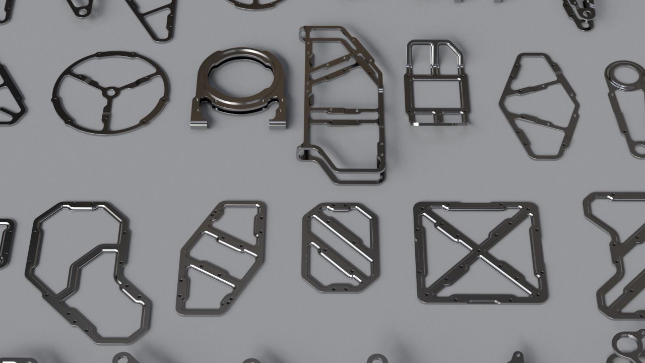 Machined Mecha Parts Kit-Bash 3D model_15