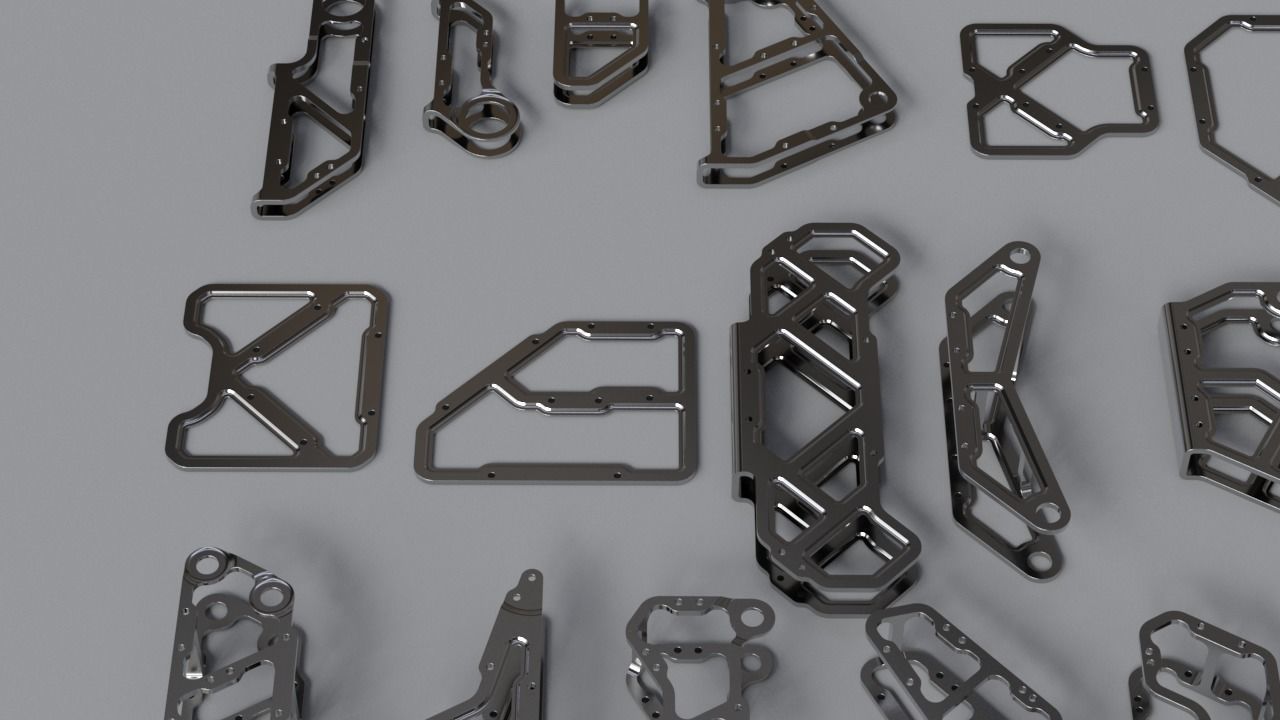 Machined Mecha Parts Kit-Bash 3D model_13