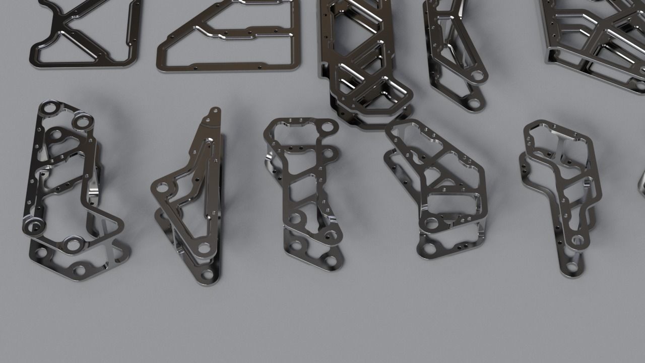 Machined Mecha Parts Kit-Bash 3D model_8