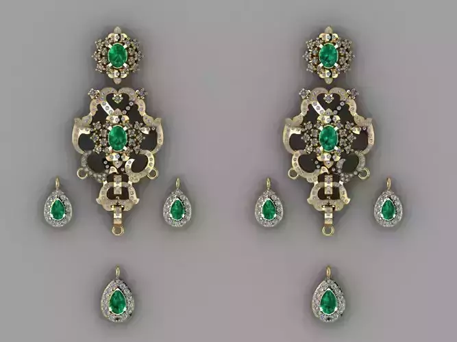  fashionable Earing  3D model