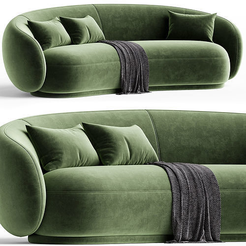 Kendall Velvert Sofa 3D model
