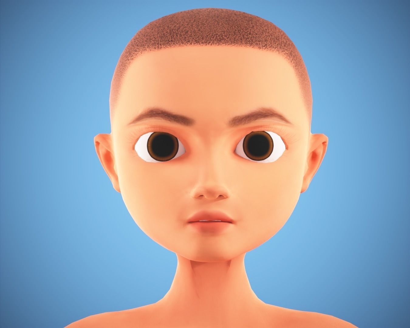 cartoon rigged  pack Low-poly 3D model_1