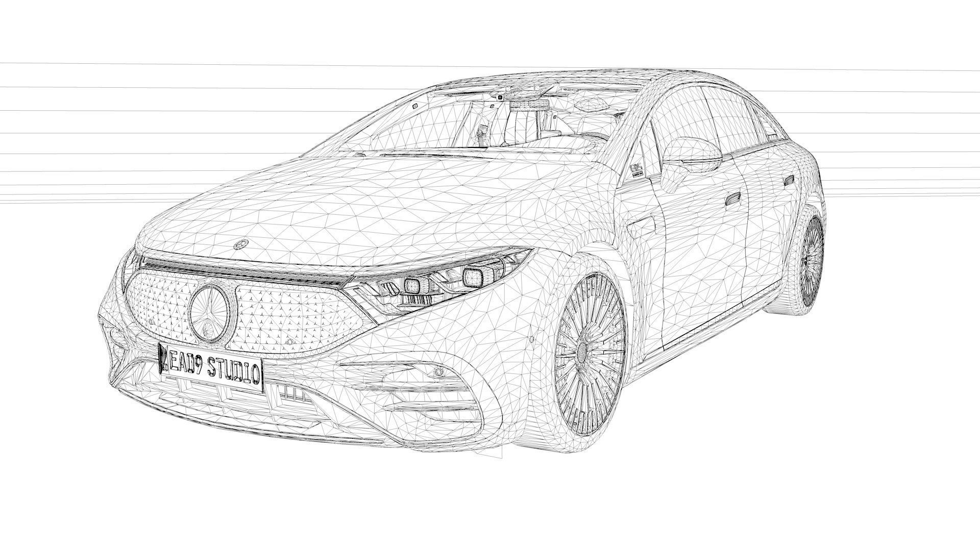 Mercedes Benz EQS 580 3D model_10