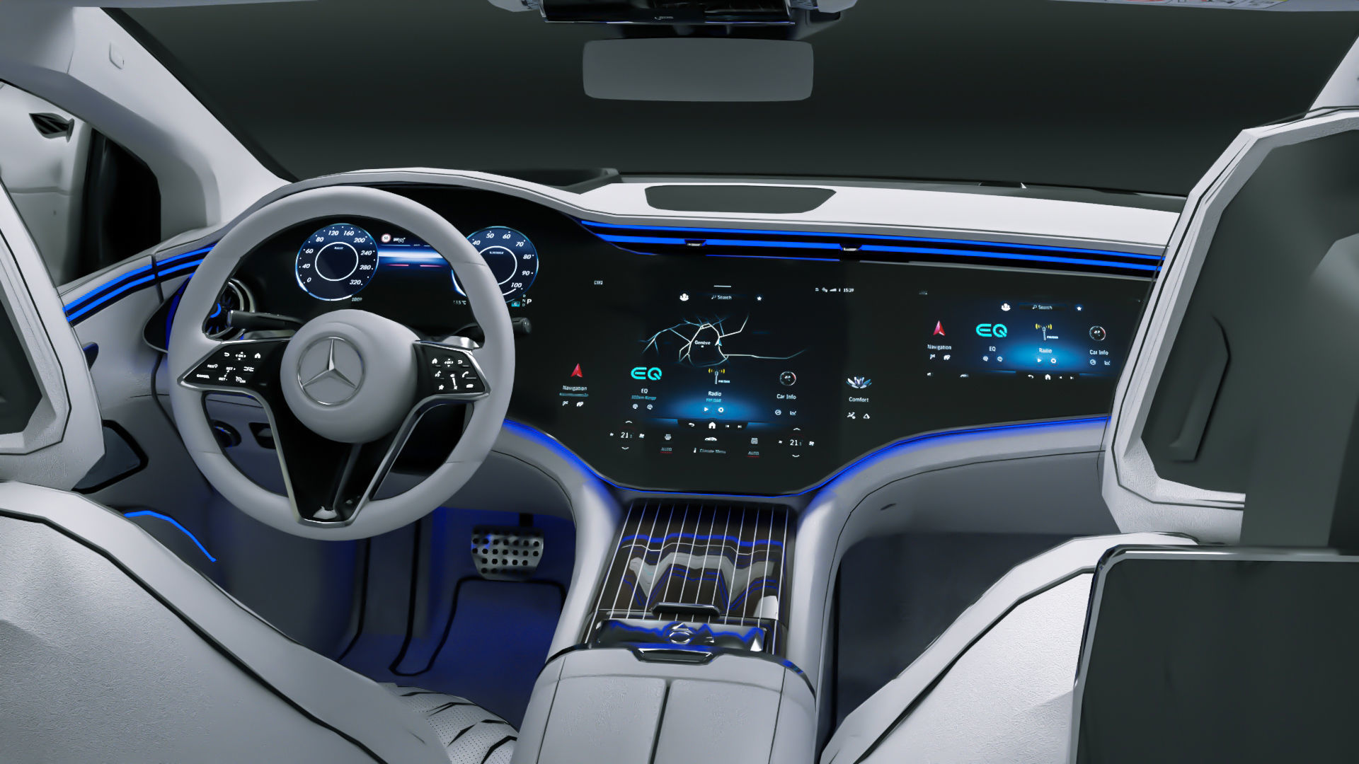 Mercedes Benz EQS 580 3D model_4