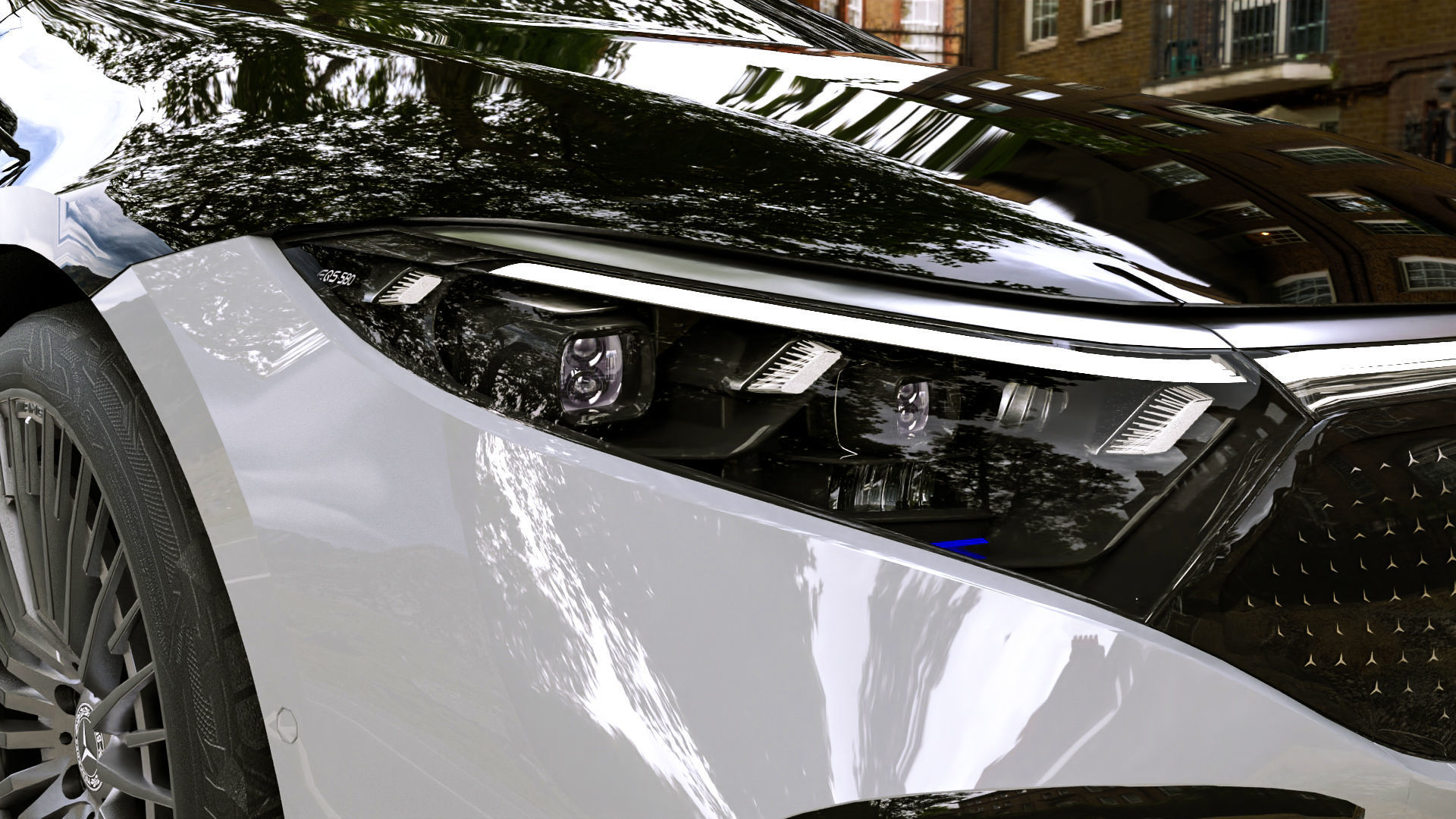 Mercedes Benz EQS 580 3D model_3