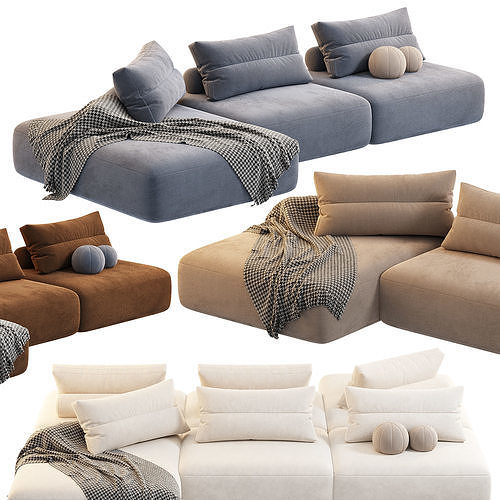Saba Italia MY TAOS MODULAR Sofa 3D model 5