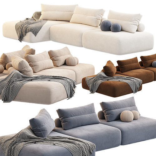 Saba Italia MY TAOS MODULAR Sofa 3D model 6