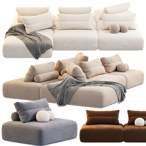 Saba Italia MY TAOS MODULAR Sofa 3D model 3