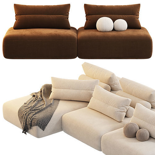 Saba Italia MY TAOS MODULAR Sofa 3D model 2