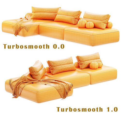 Saba Italia MY TAOS MODULAR Sofa 3D model 7
